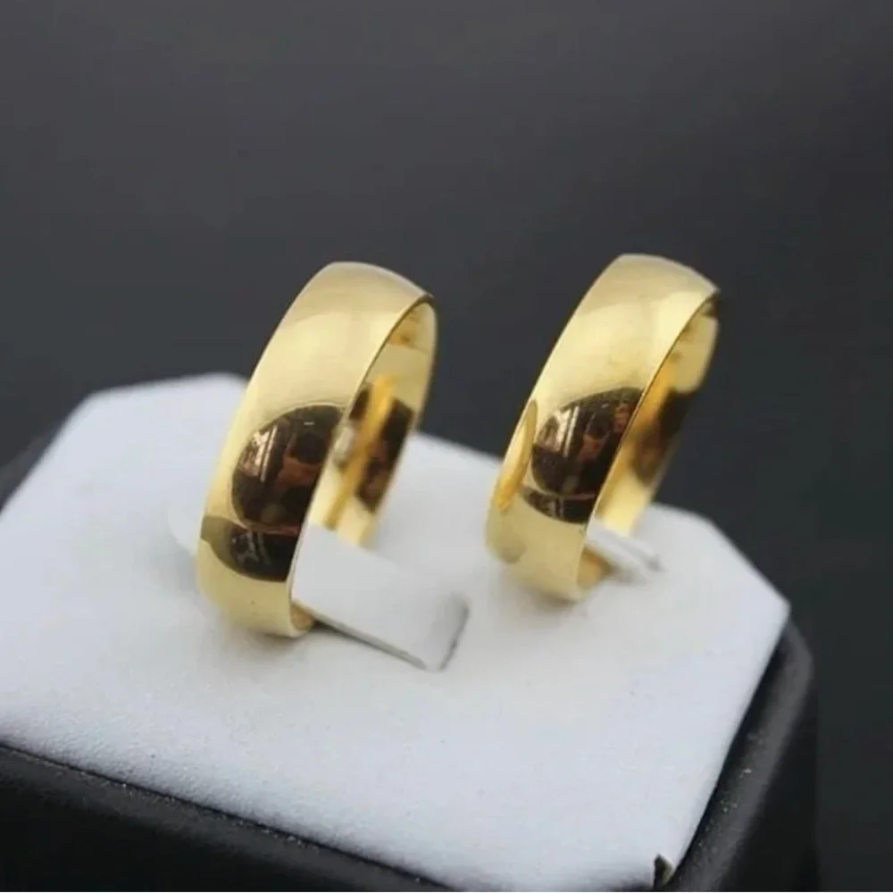 18K Gold Wedding Engagement Anniversary Promise Ring Band - Picture 4 of 7